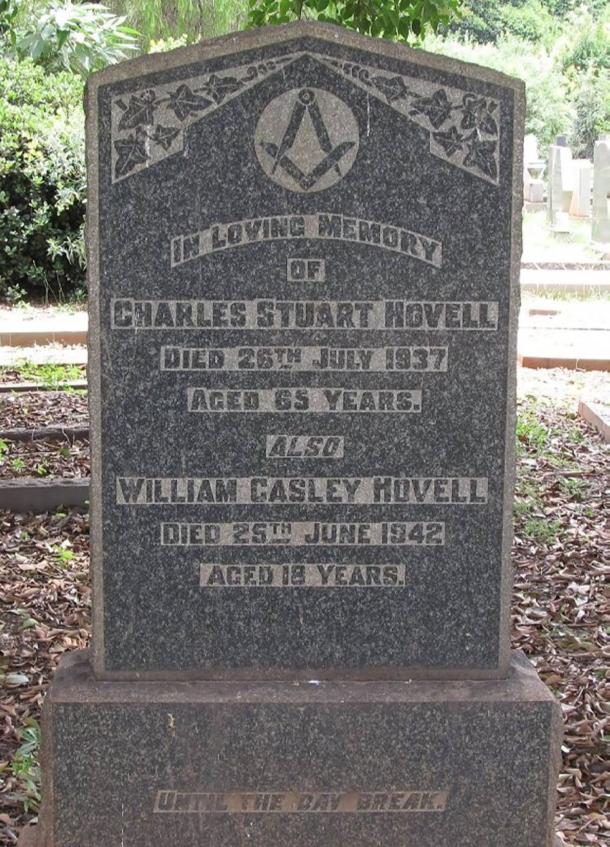 HOVELL Charles Stuart -1937 :: HOVELL William Casley -1942