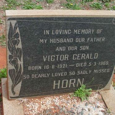 HORN Victor Gerald 1921-1969