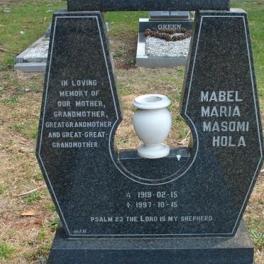 HOLA Mabel Maria Masomi 1919-1997