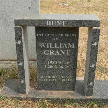 HUNT William Grant 1980-2003