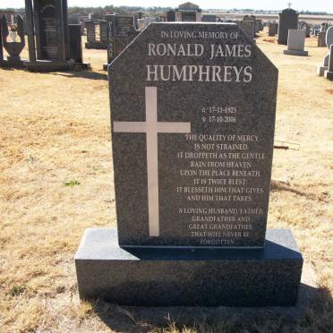 HUMPHREYS Ronald James 1925-2006