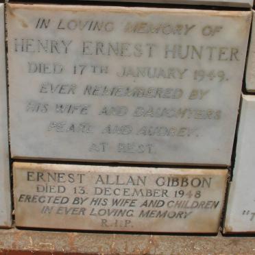 HUNTER Henry Ernest -1949 :: GIBBON Ernest Allan -1948