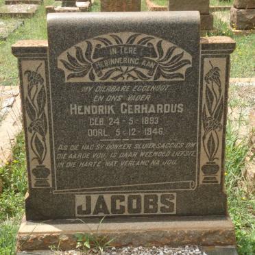 JACOBS Hendrik Gerhardus 1893-1946
