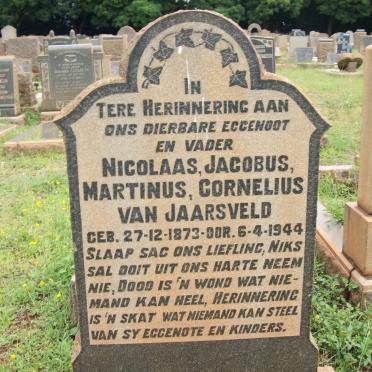 JAARSVELD Nicolaas Jacobus Marthinus Cornelius, van 1873-1944