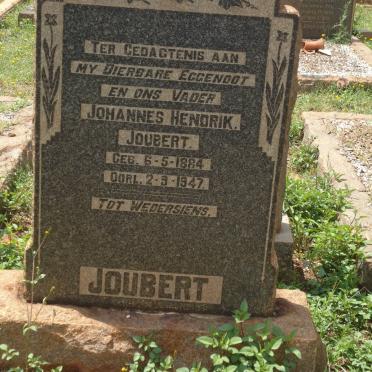 JOUBERT Johannes Hendrik 1884-1947