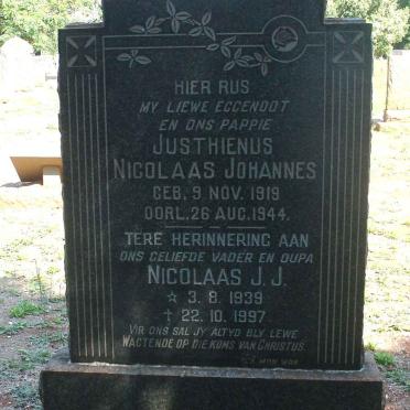 JORDAAN Justhienus Nicolaas Johannes 1919-1944 :: JORDAAN Nicolaas J.J. 1939-1997