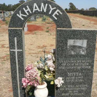 KHANYE Mitta 1943-2008