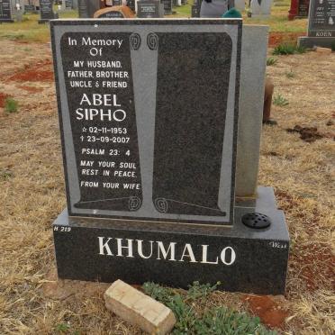 KHUMALO Abel Sipho 1953-2007