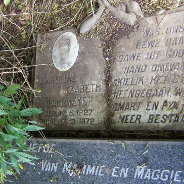 KALLMEYER Carolina Elizabeth 1927-1972