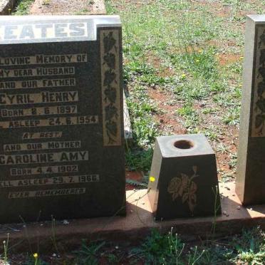 KEATES Cyril Henry 1897-1954 &amp; Caroline Amy 1902-1966 :: McCLEAN Caroline 1874-1954