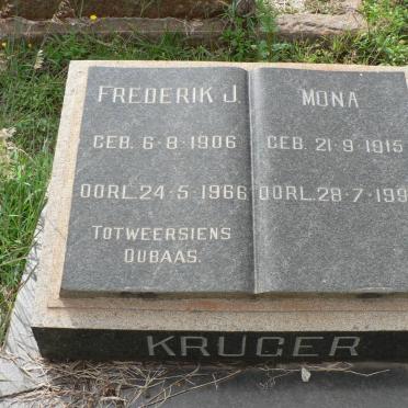 KRUGER Frederik J. 1906-1966 &amp; Mona 1915-1996