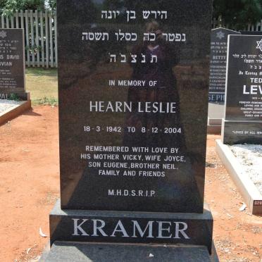 KRAMER Hearn Leslie 1942-2004