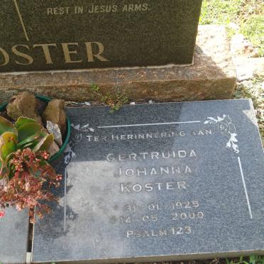 KOSTER Gertruida Johanna 1925-2000