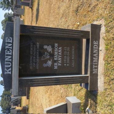 KUNENE Samson Fanyana 1918-2000