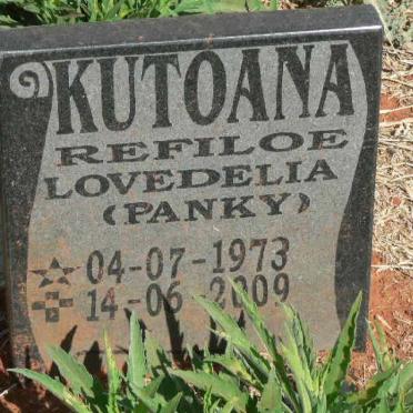 KUTOANA Refiloe Lovedelia 1973-2009