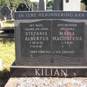 KILIAN Stefanis Albertus 1922-1987 &amp; Maria Magdalena 1926-
