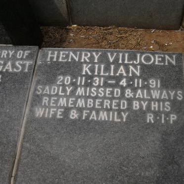 KILIAN Henry Viljoen 1931-1991