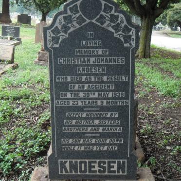 KNOESEN Christian Johannes -1939