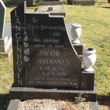 LANGENHOVEN Jacob Johannes 1922-1984