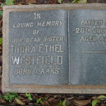 WESTFIELD Thora Ethel nee LAAKS -1960