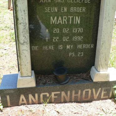 LANGENHOVEN Martin 1970-1992