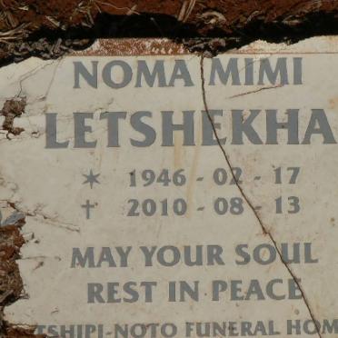 LETSHEKHA Noma Mimi 1946-2010