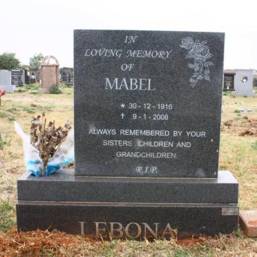 LEBONA Mabel 1916-2008