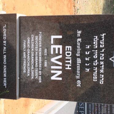 LEVIN Edith 1922-1998