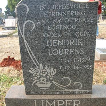 LIMPER Hendrik Lourens 1929-1985