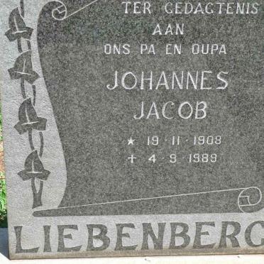 LIEBENBERG Johannes 1908-1989