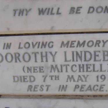 LINDEBAUM Dorothy nee MITCHELL -1959
