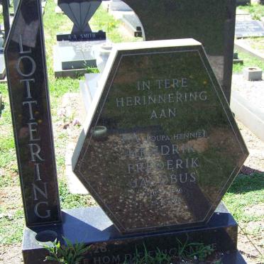 LOTTERING Hendrik Frederik Jacobus 1916-1989