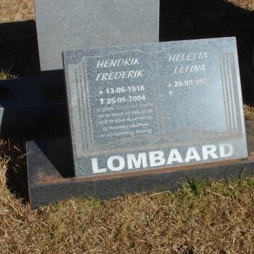 LOMBAARD Hendrik Frederik 1918-2004 &amp; Heletta Lefina 192?-