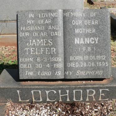 LOCHORE James Telfer 1909-1981 &amp; Nancy 1912-1995
