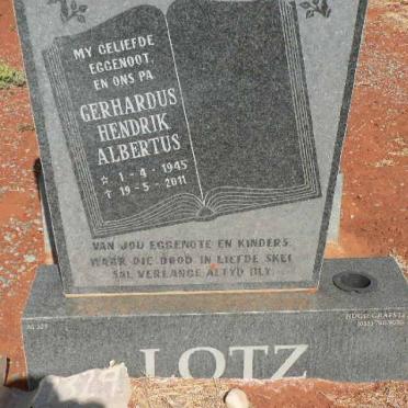 LOTZ Gerhardus Hendrik Albertus 1945-2011