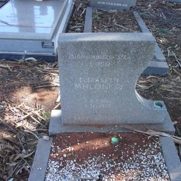 MHLONGA Elizabeth 1902-1975