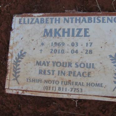 MKHIZE Elizabeth Nthabiseng 1969-2010