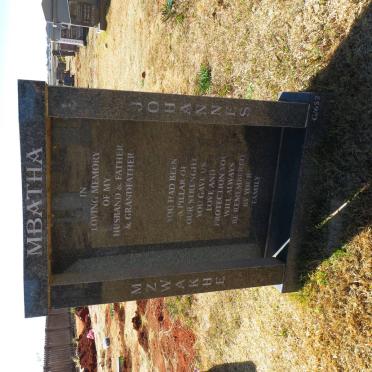 MBATHA Mzwakhe Johannes