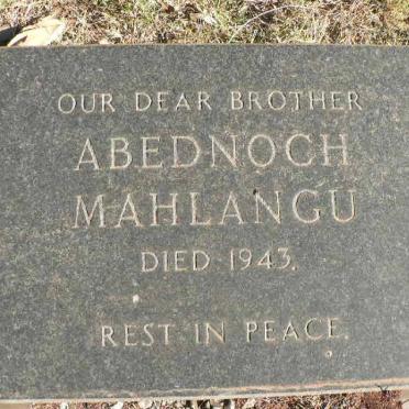 MAHLANGU Abenogh -1943