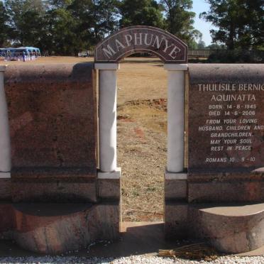 MAPUNYA Thulisile Bernice Aquinetta 1945-2006