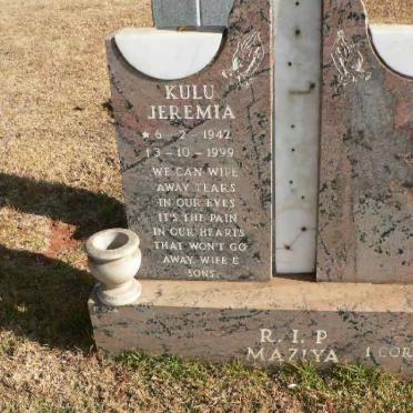 MAZIYA Kulu Jeremia 1942-1999