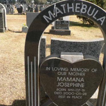 MATHEBULA Mamane Josephine 1919-2000
