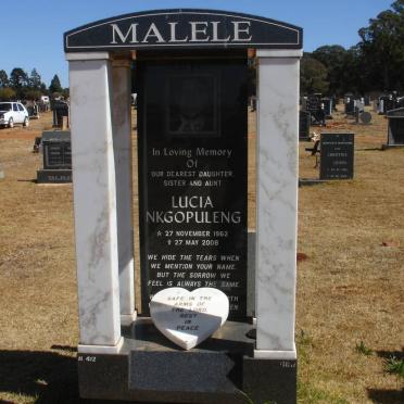 MALELE Lucia Nkgopuleng 1962-2008