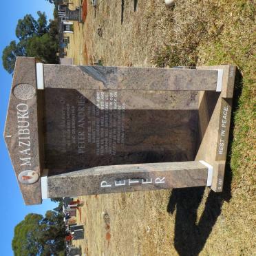 MAZIBUKO Peter Andries 1950-2006