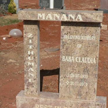 MANANA Baba Claudia 1939-2010