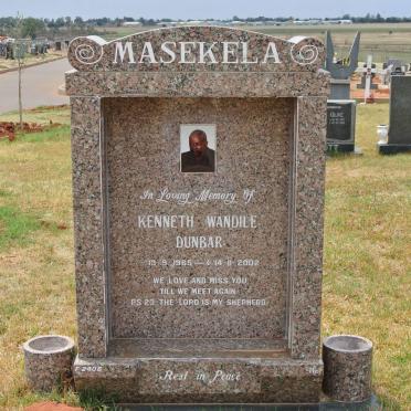 MASEKELA Kenneth Wandile Dunbar 1965-2002