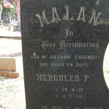 MALAN Hercules P. 1912-1979