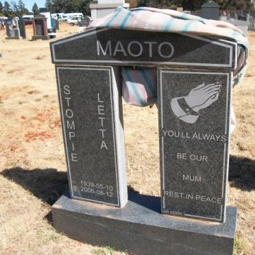 MAOTO Stompie Letta 1939-2006