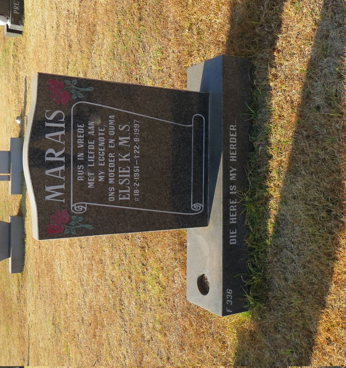 MARAIS Elsie K.M.S. 1951-1997