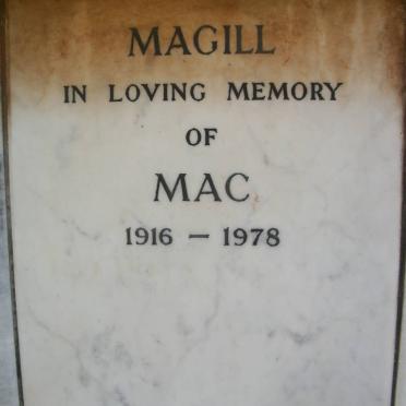 MAGILL Mac 1916-1978